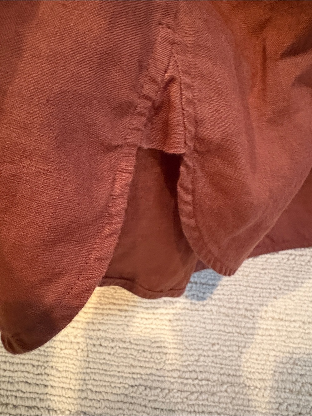 NWOT Everlane The Daytripper Dress in Linen - Cedarwood Size Medium - Picture 6 of 8